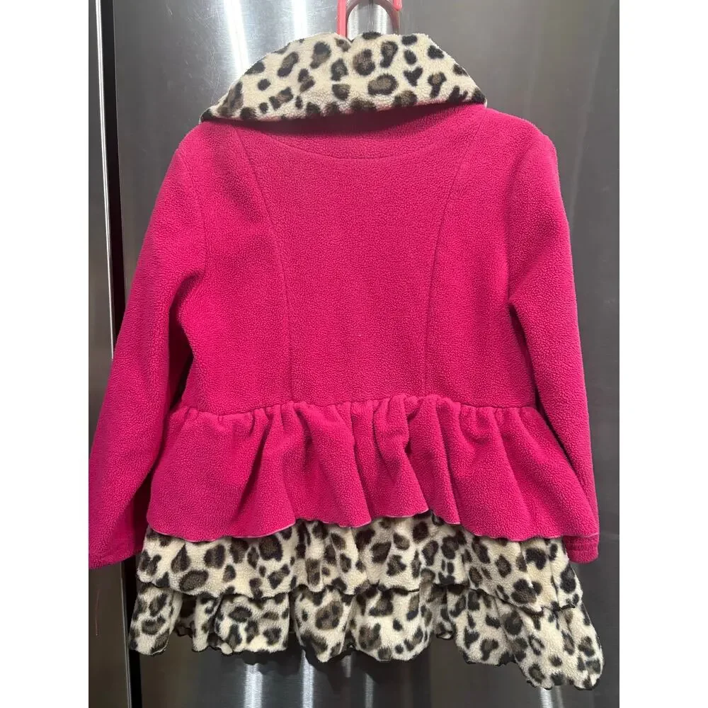 Pink and Leopard Coat - Mack & Co - 4T